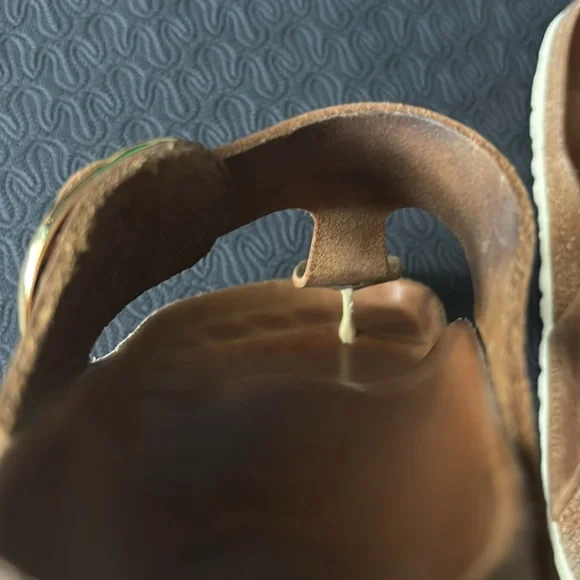 Birkenstock Gizah Big Buckle Oil Rubbed Cognac Brown Leather 37 - Picture 7 of 10